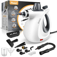 Pressurized Handheld Multi-Surface Natural Steam Cleaner with 12 pcs Accessories